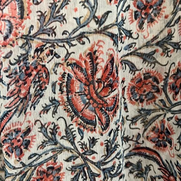 Lucky Brand printed sheer blouse size M - Picture 3 of 7